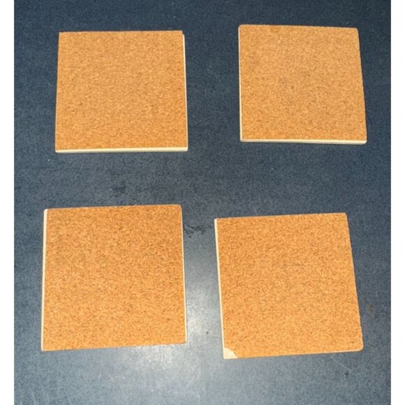 Set Of 4 Holland America Line Ceramic Coasters With Ship Design - Picture 6 of 8